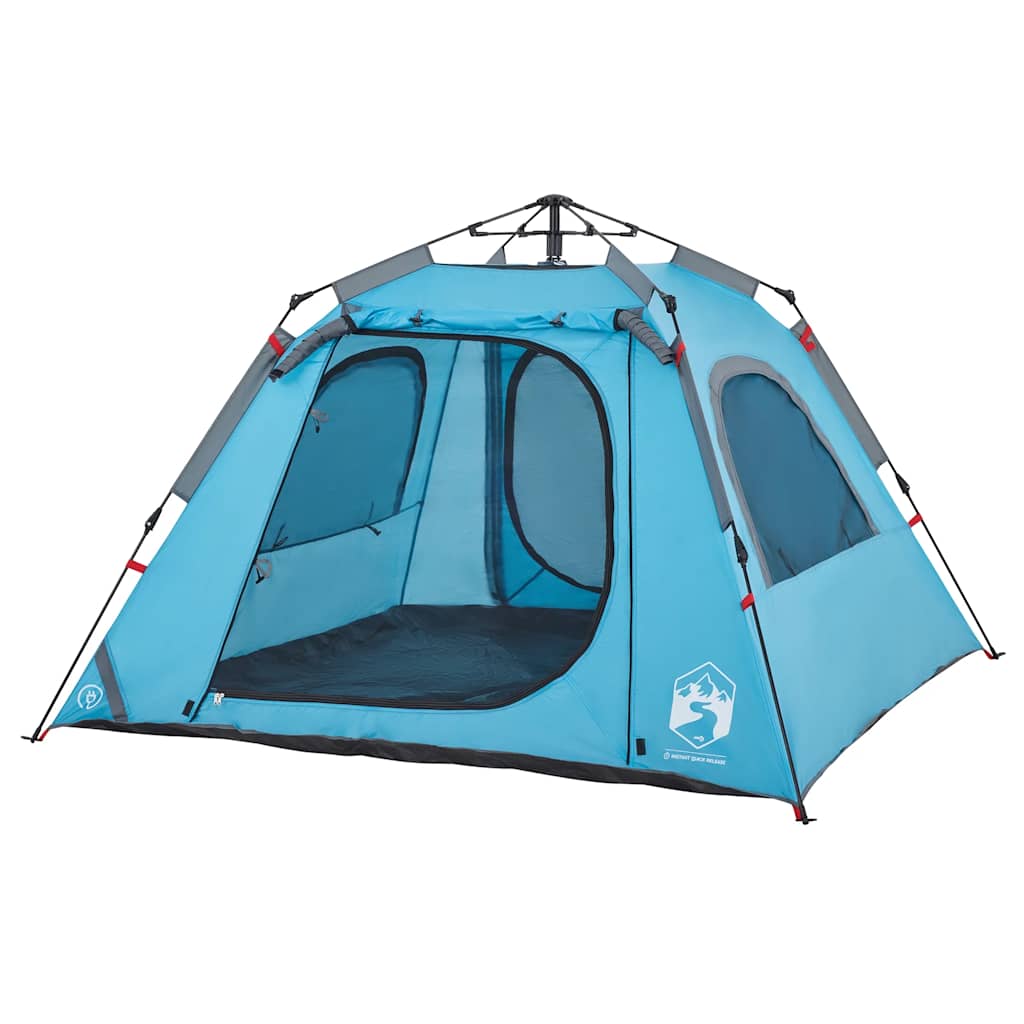 Kuppel-Campingzelt 4 Personen Grün Quick Release