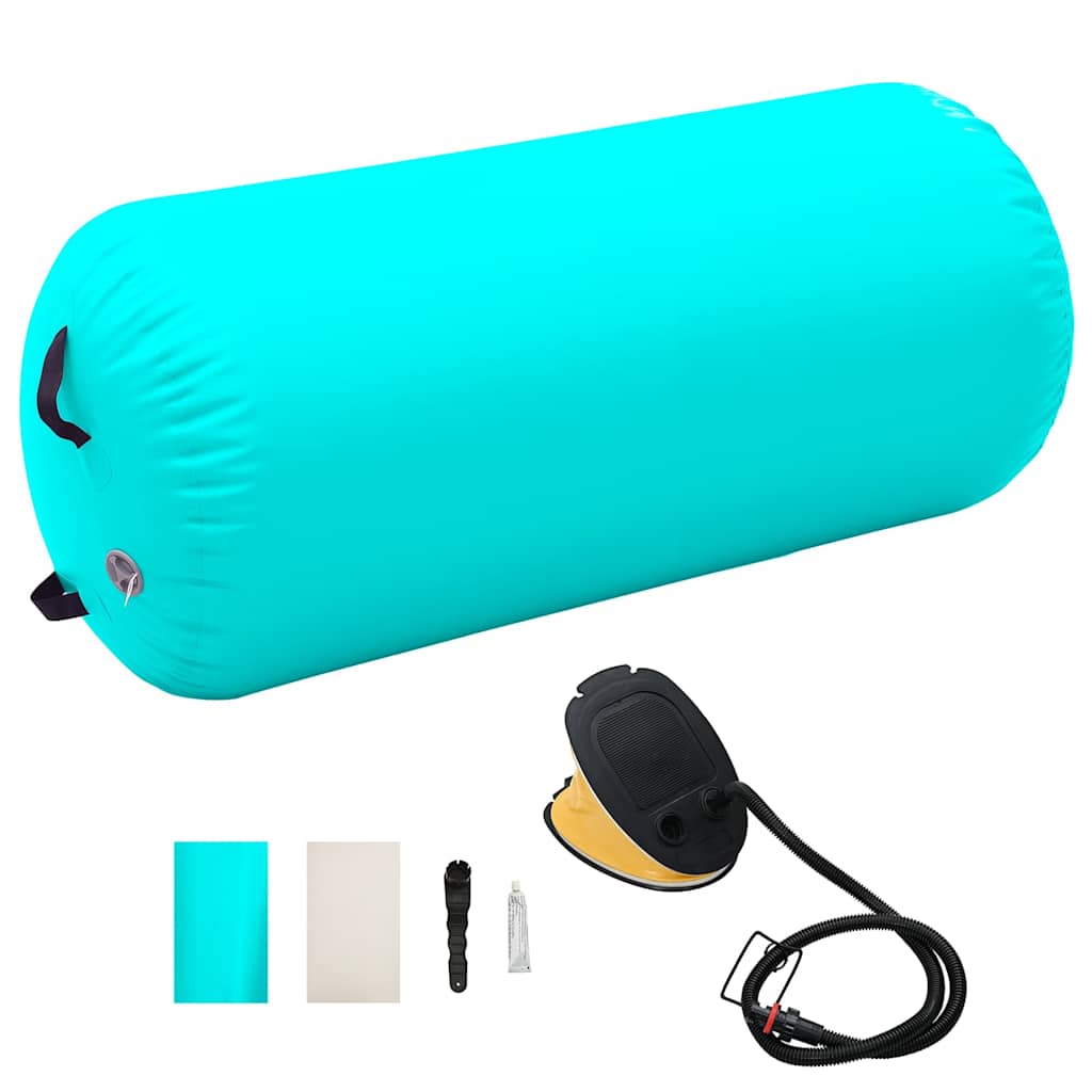 Aufblasbare Gymnastik-Rolle mit Pumpe 100x60 cm PVC Rosa