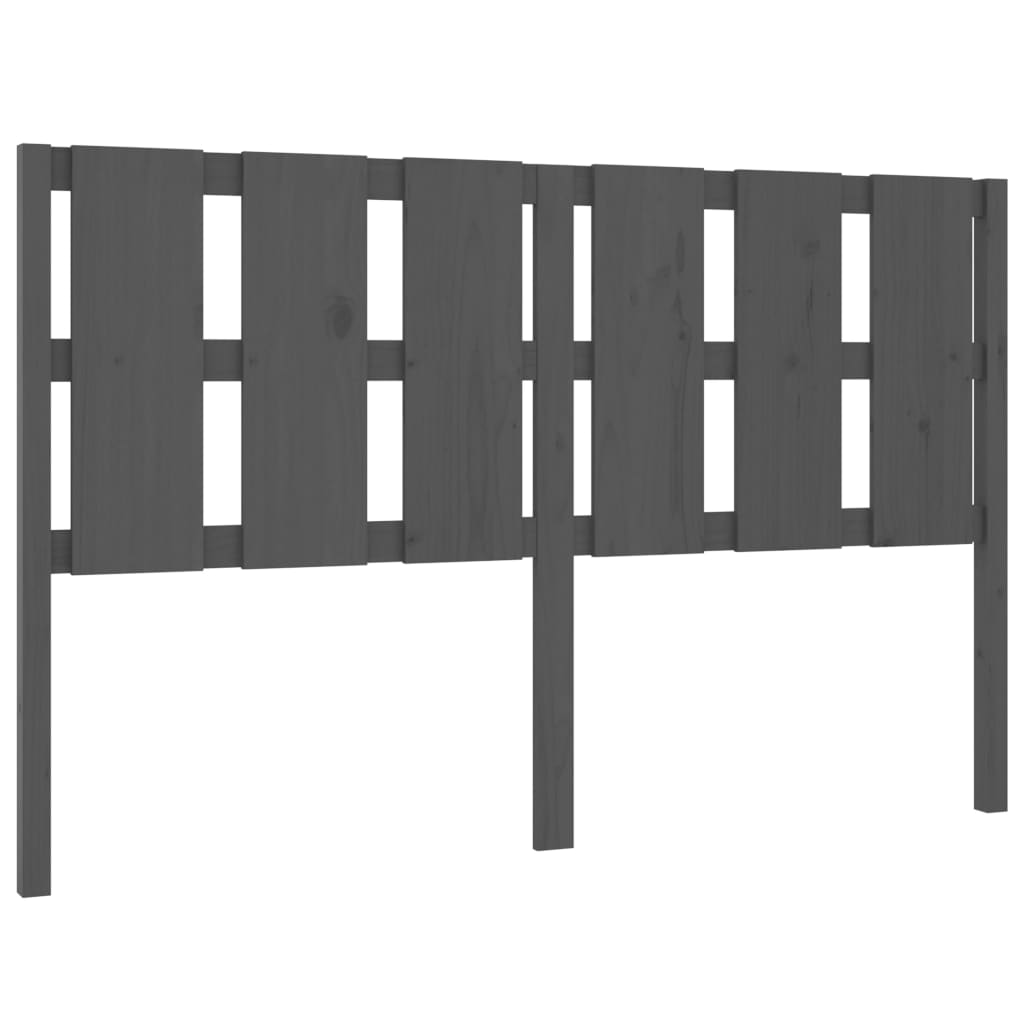 Kopfteil Grau 80,5x4x100 cm Massivholz Kiefer
