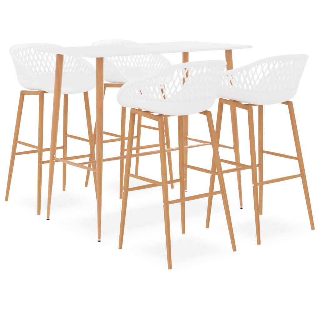7-tlg. Bar-Set Weiß und Schwarz