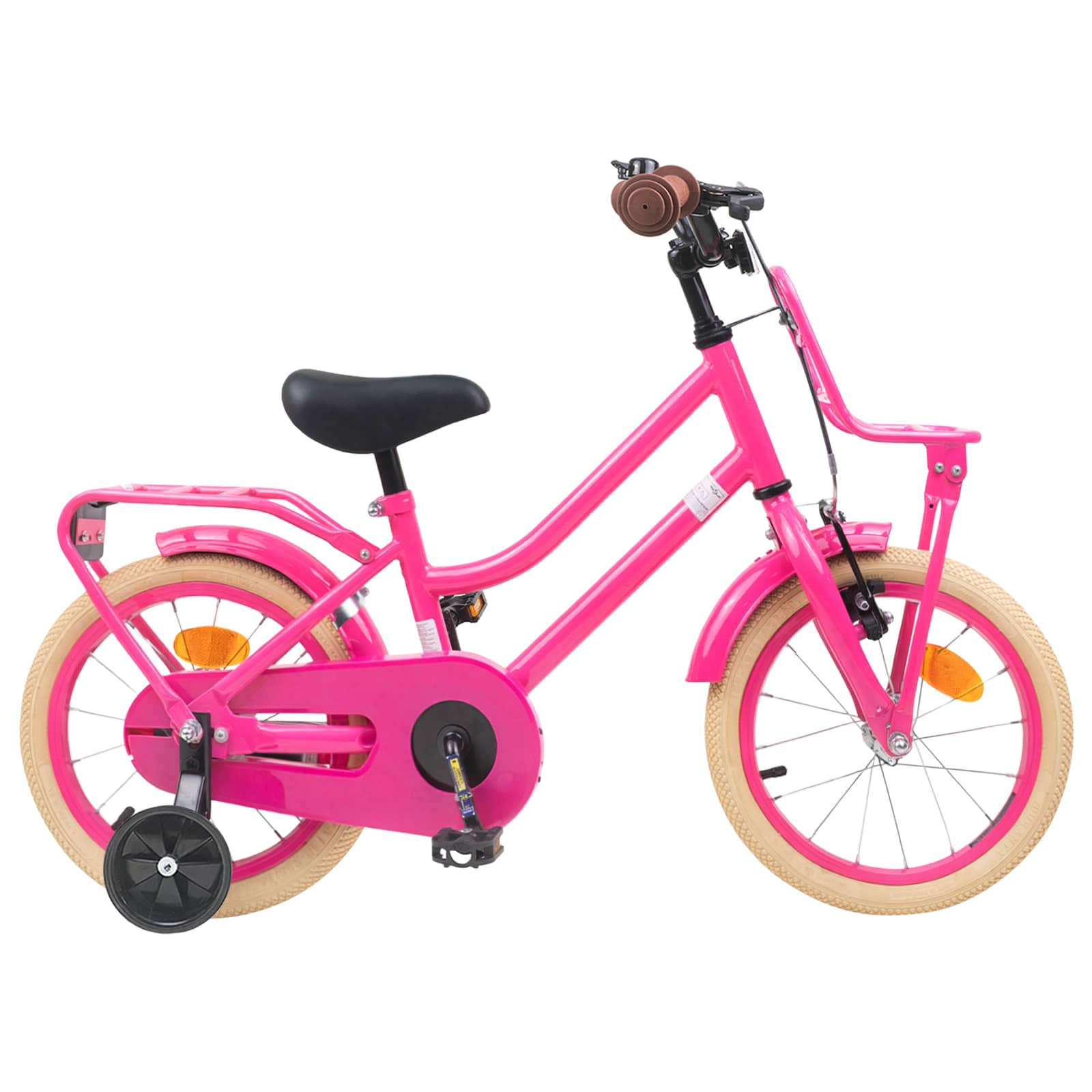Kinderfahrrad 12 Zoll für 2-4 Jahre alt Hellrosa
