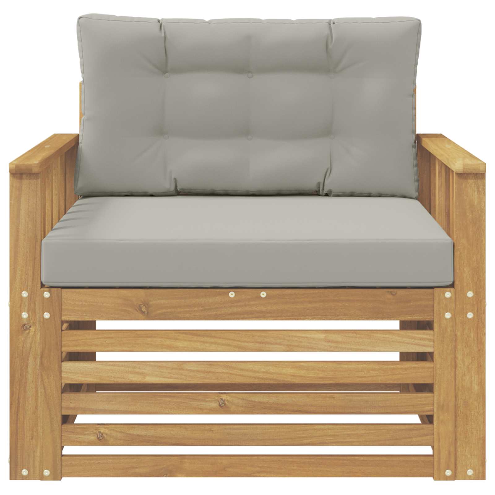 2 Stück Outdoor-Sofa Natur