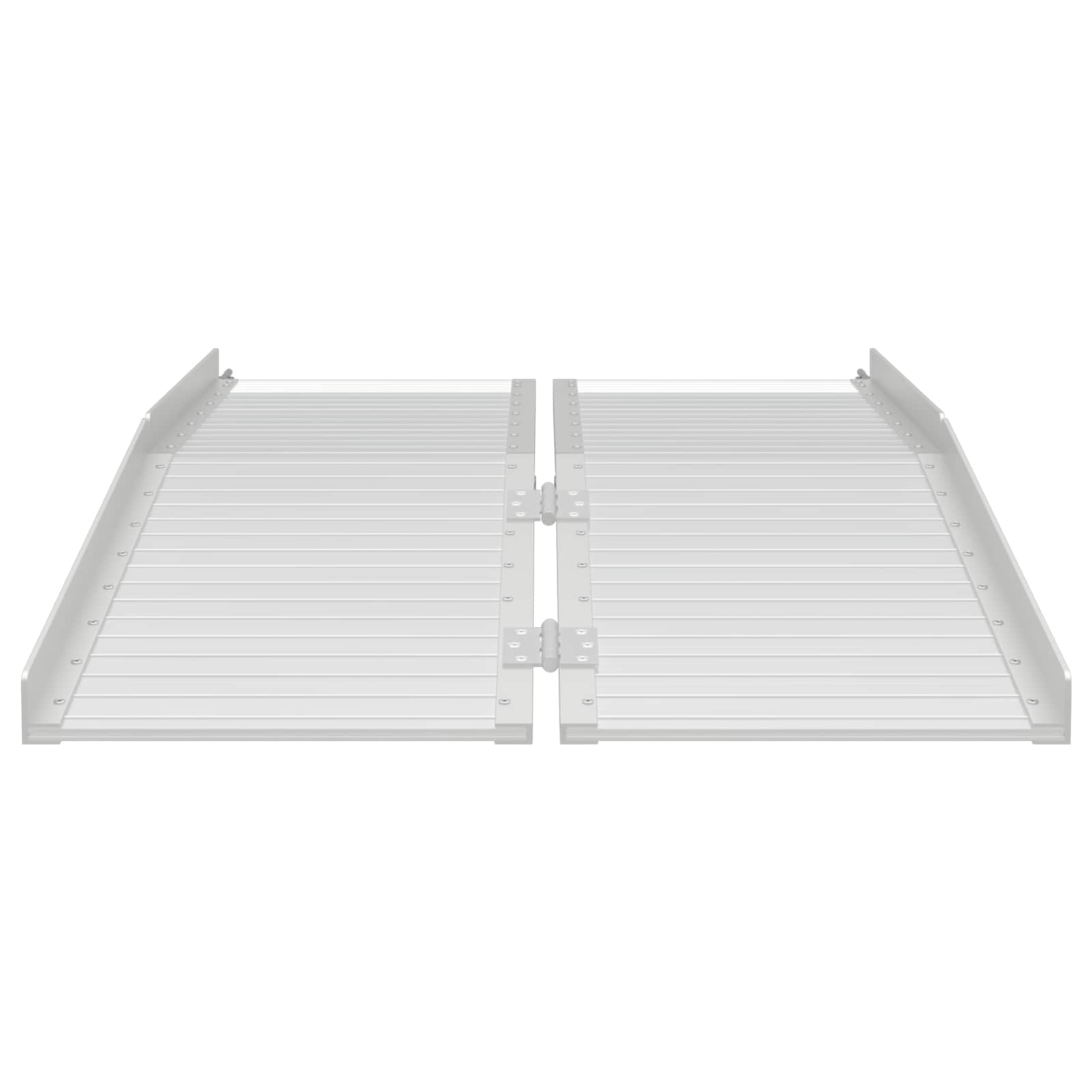 Rampe für Rollstühle 270 kg Silber 62 x 73 x 5 cm Aluminium