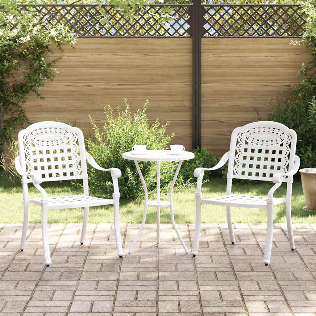 Gartenstuhl 2 pcs Bronze 55 x 56,5 x 91cm Aluminium