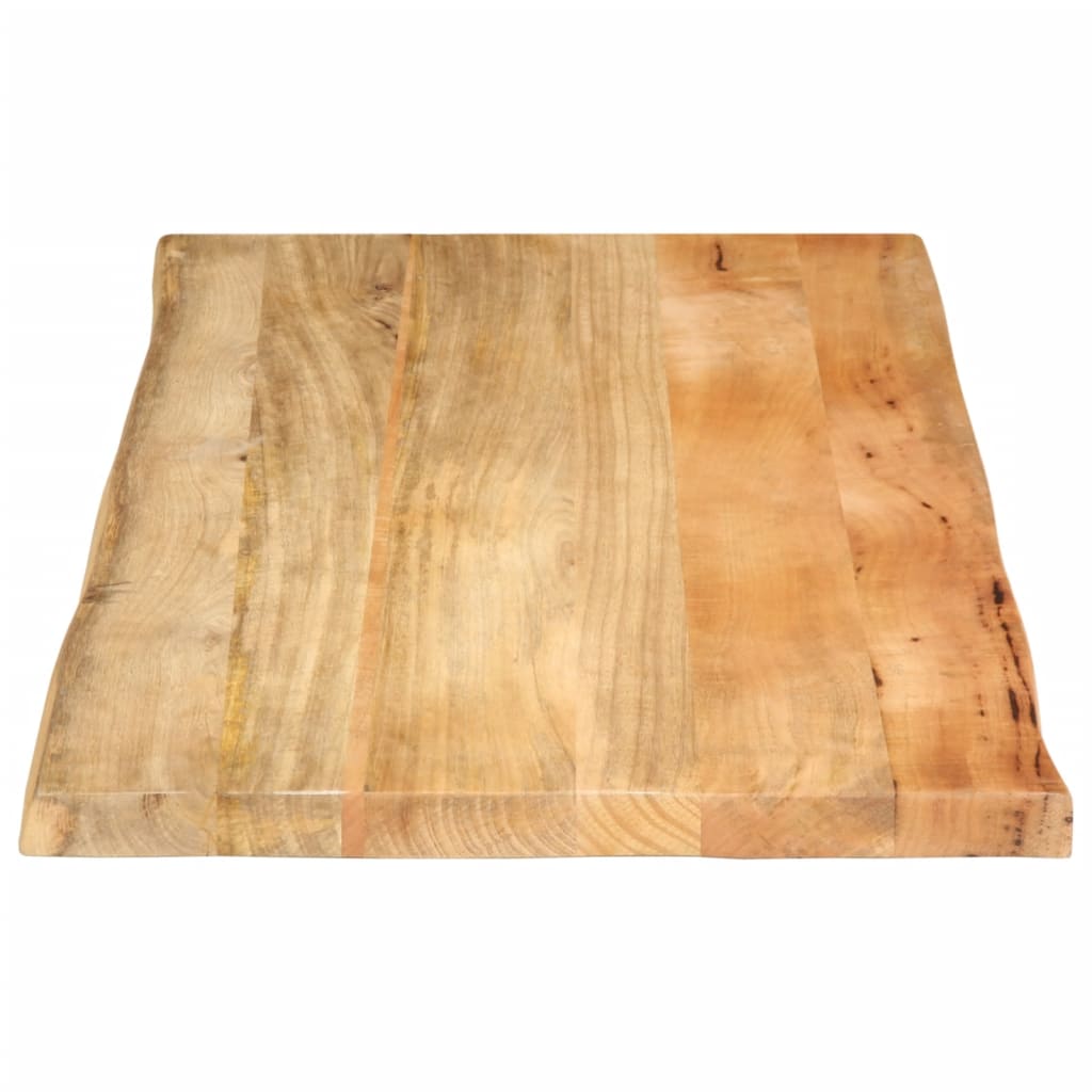 Tischplatte 40x40x2,5 cm Rechteckig Massivholz Akazie Baumkante