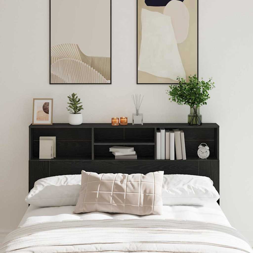 Bett-Kopfteil mit Ablagen Weiß 100x19x103,5 cm
