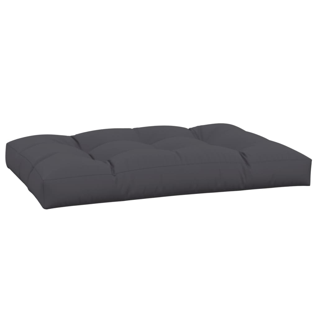 Palettenkissen Anthrazit 50x50x12 cm Stoff