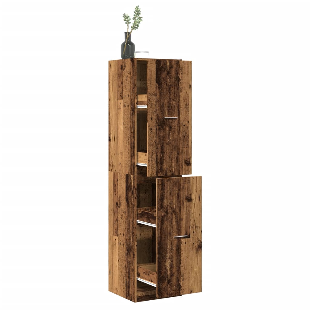 Apothekerschrank Weiß 30 x 41 x 174,5 cm Holzwerkstoff