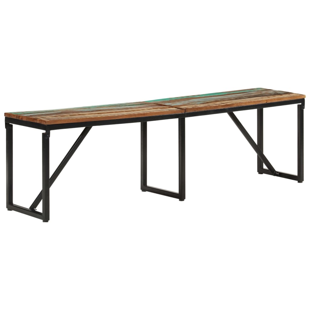 Sitzbank Massivholz 110x35x45 cm