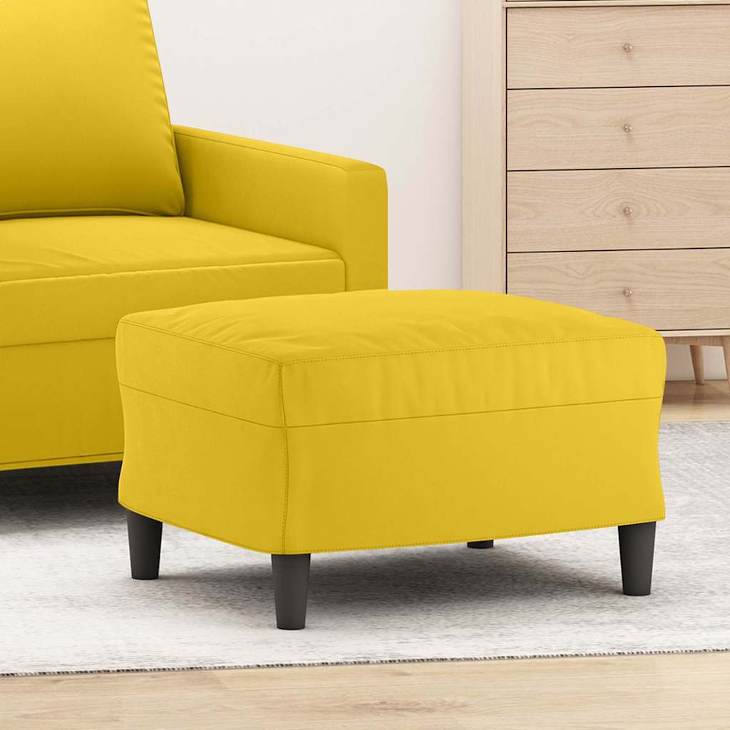 Fußhocker Hellgrau 60x50x41 cm Samt