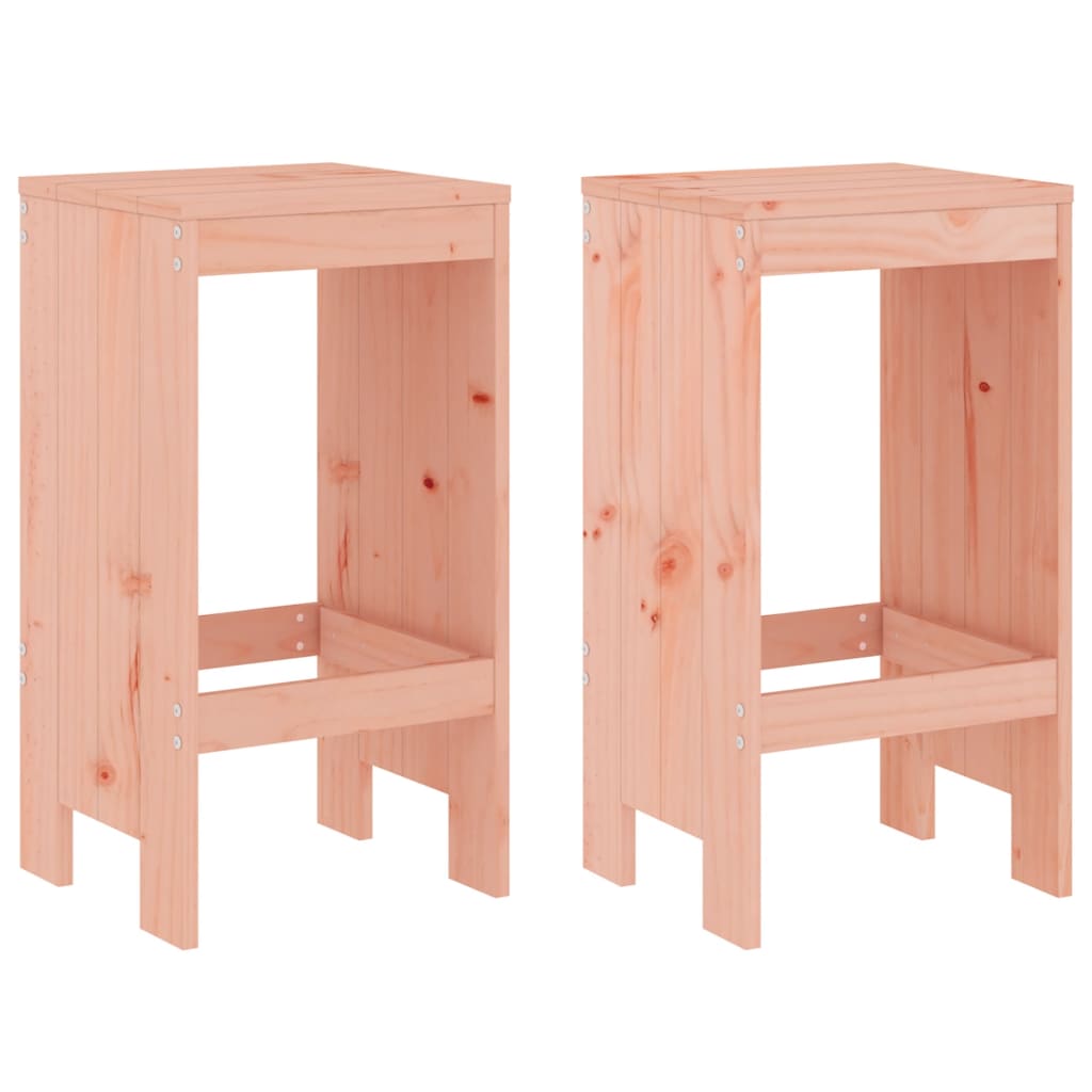 Gartenhocker 2 Stk. Weiß 40x36x45 cm Massivholz Kiefer