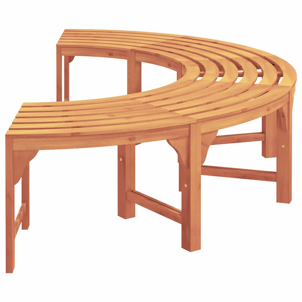 Baumbank Rund Ø208 cm Massivholz Eukalyptus
