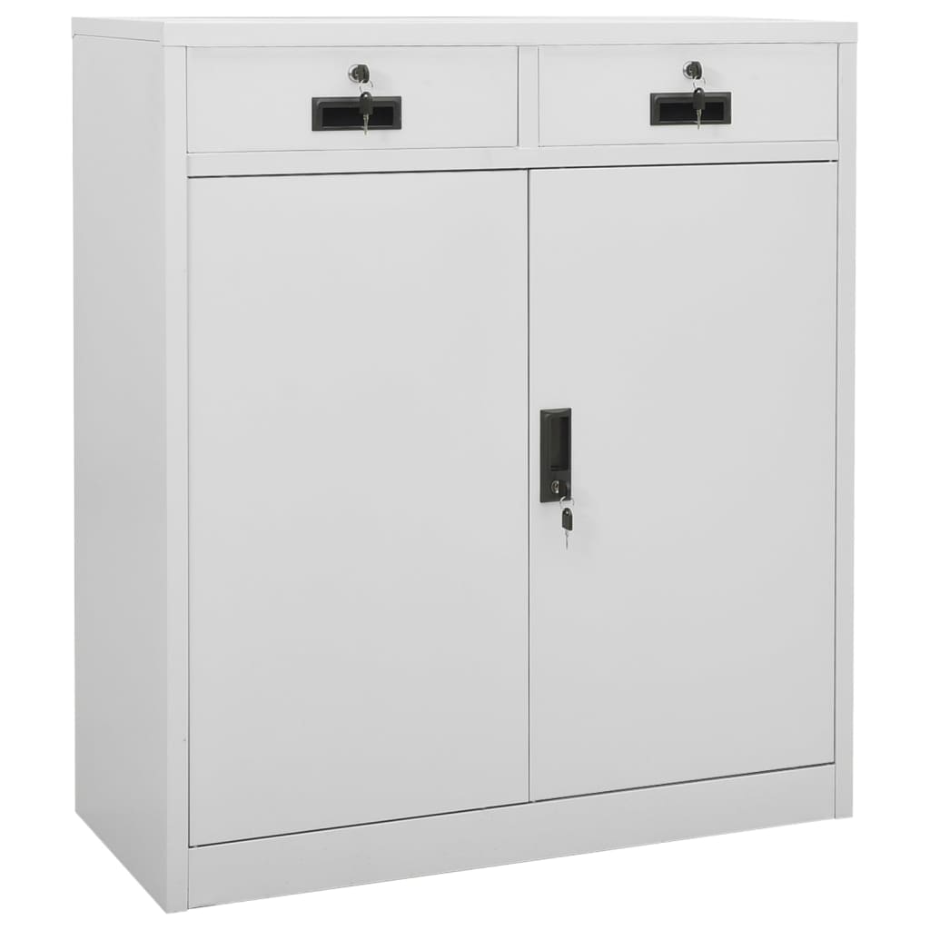 Büroschrank mit Pflanzkasten Anthrazit 90x40x125 cm Stahl