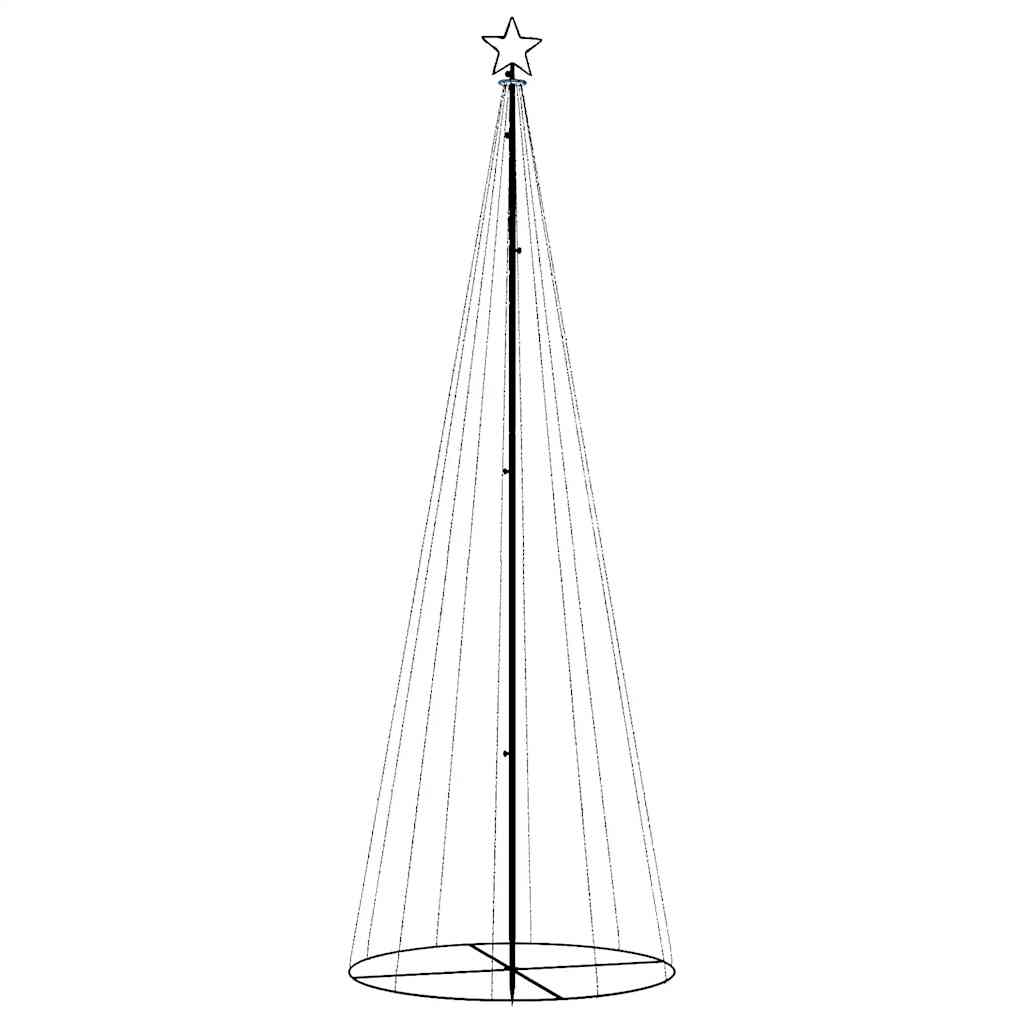 LED-Weihnachtsbaum Kegelform Warmweiß 108 LEDs 70x180 cm