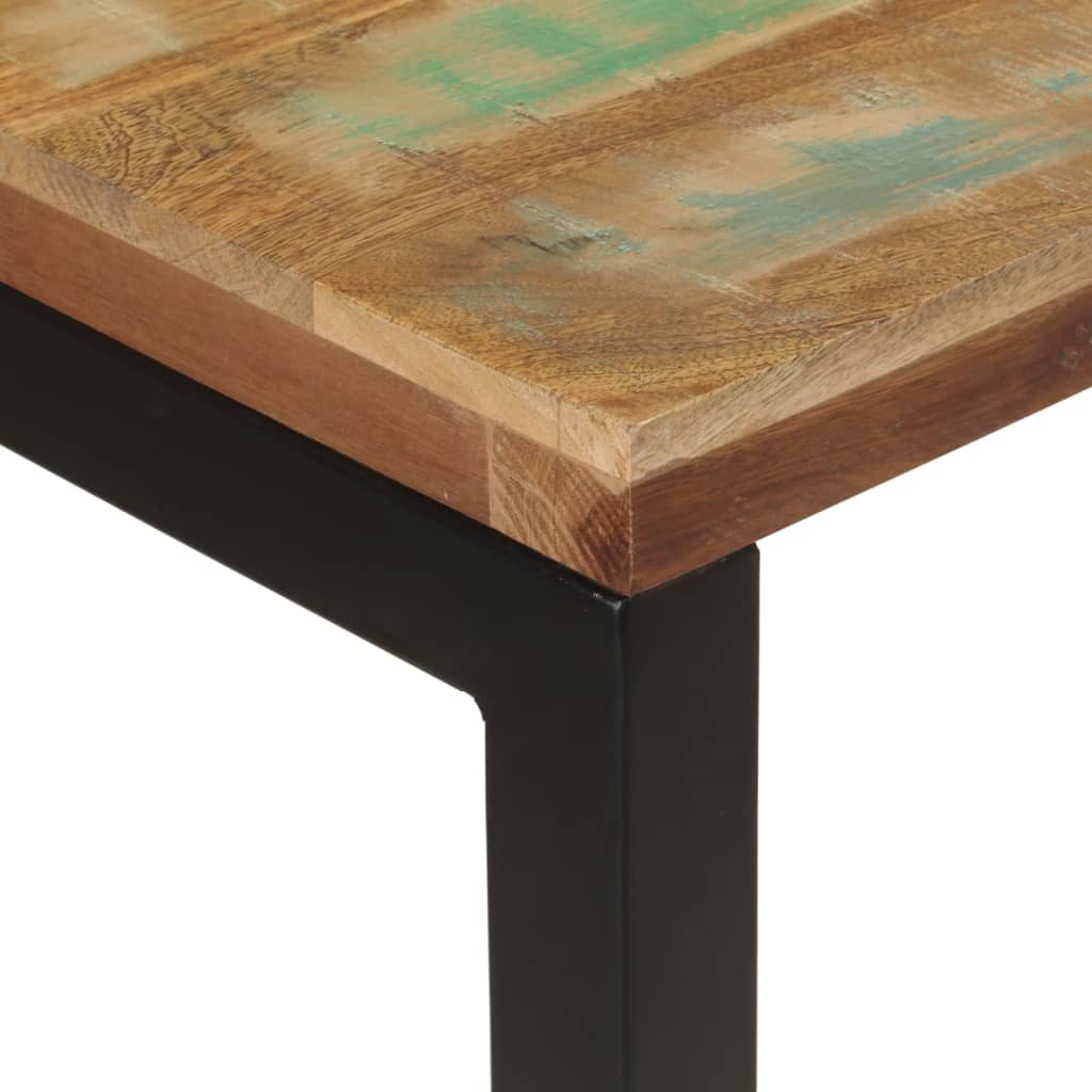 Konsolentisch 120x35x76 cm Stahl und Massivholz Mango