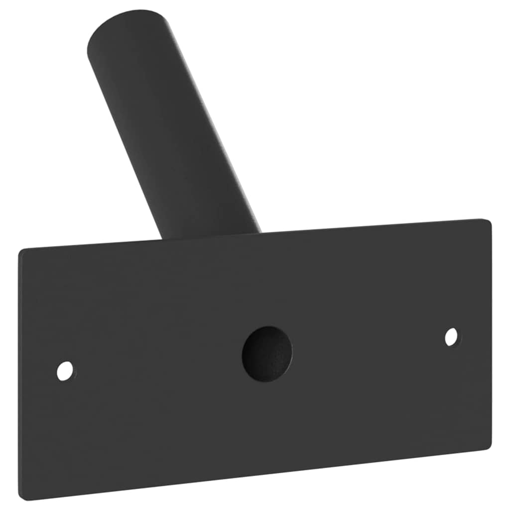 Fahnen Pole Holde Schwarz 10,5 x 7,5 x 0,25 cm Stahl