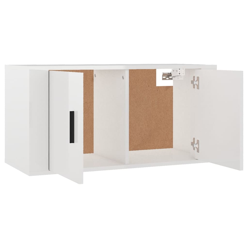 3-tlg. TV-Schrank-Set Weiß Holzwerkstoff