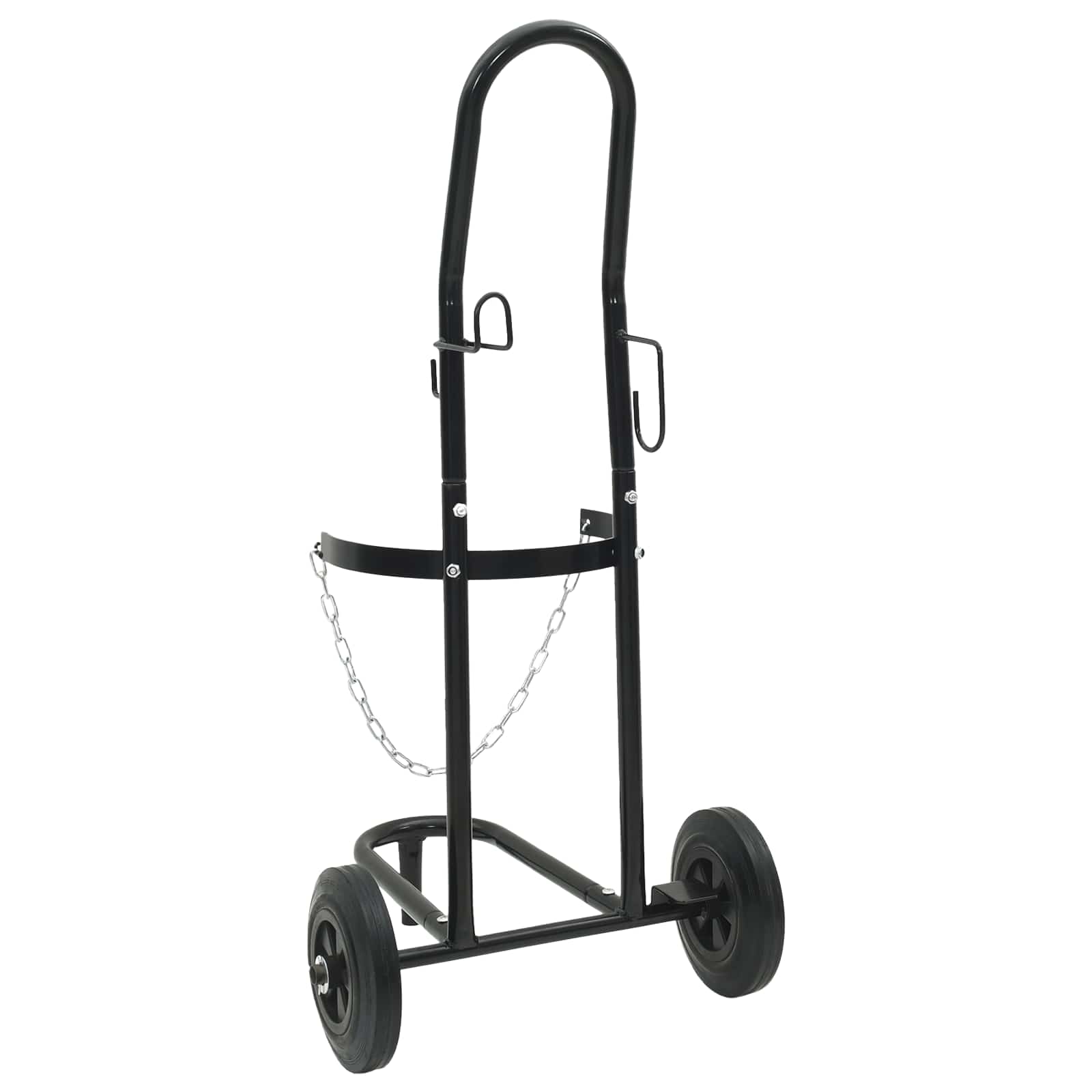 Handwagen Schwarz und Rot 49 x 49 x 101 cm Stahl