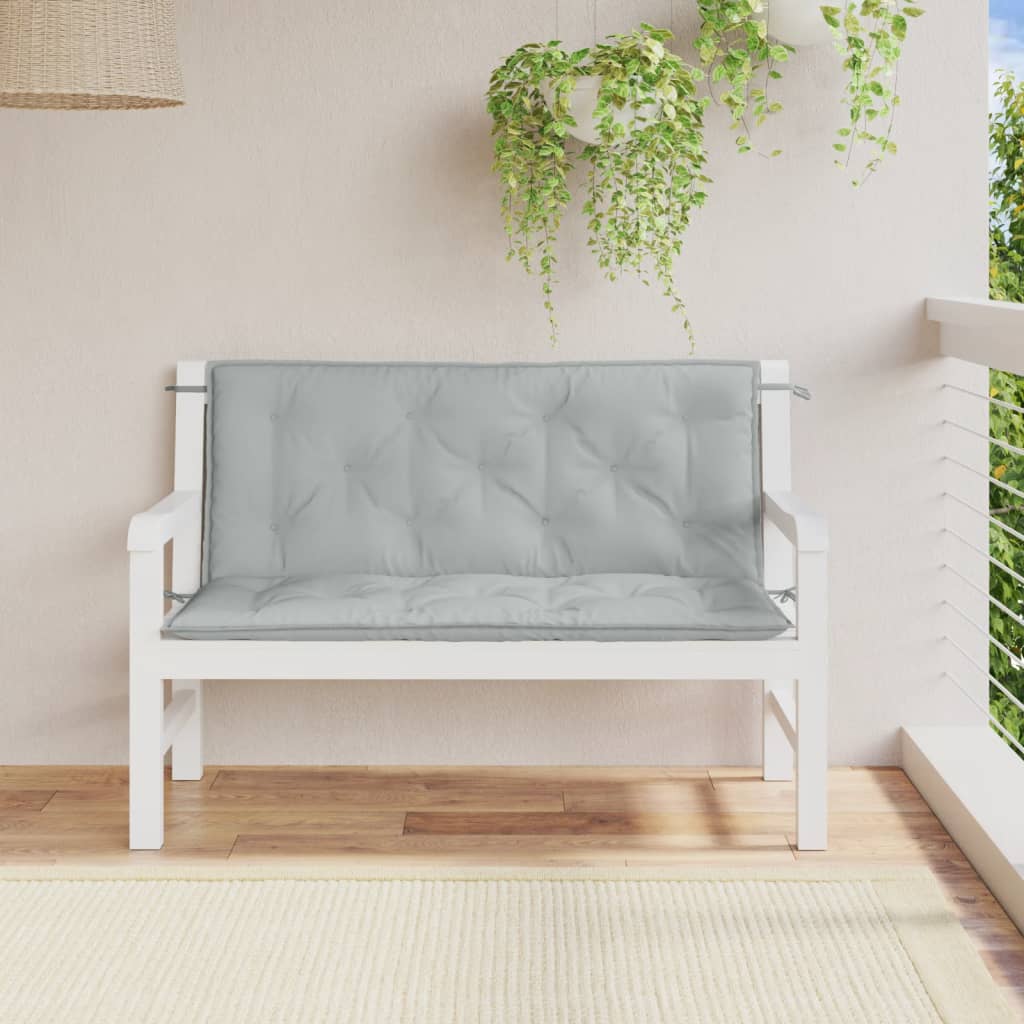 Gartenbank-Auflagen 2 Stk. Melange Anthrazit 100x50x7 cm Stoff