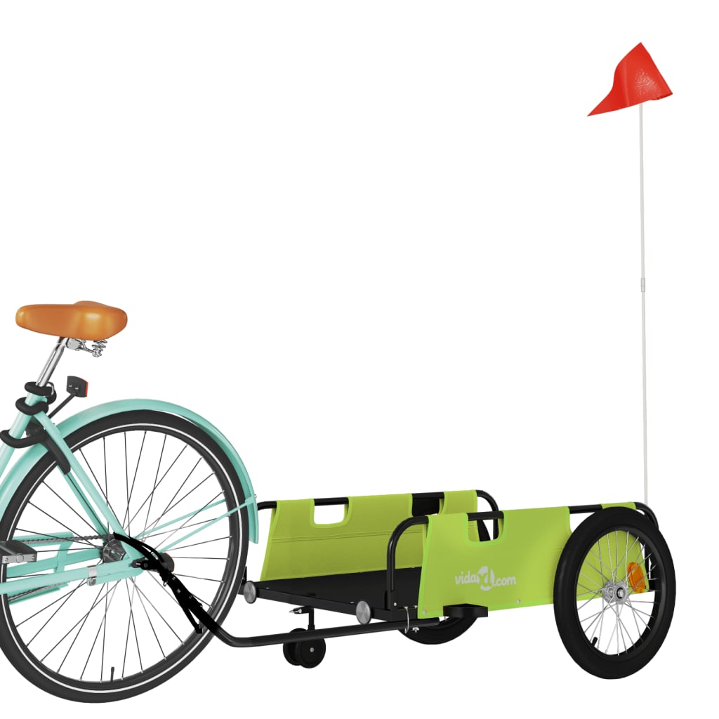 Fahrradanhänger Orange Oxford-Gewebe und Eisen