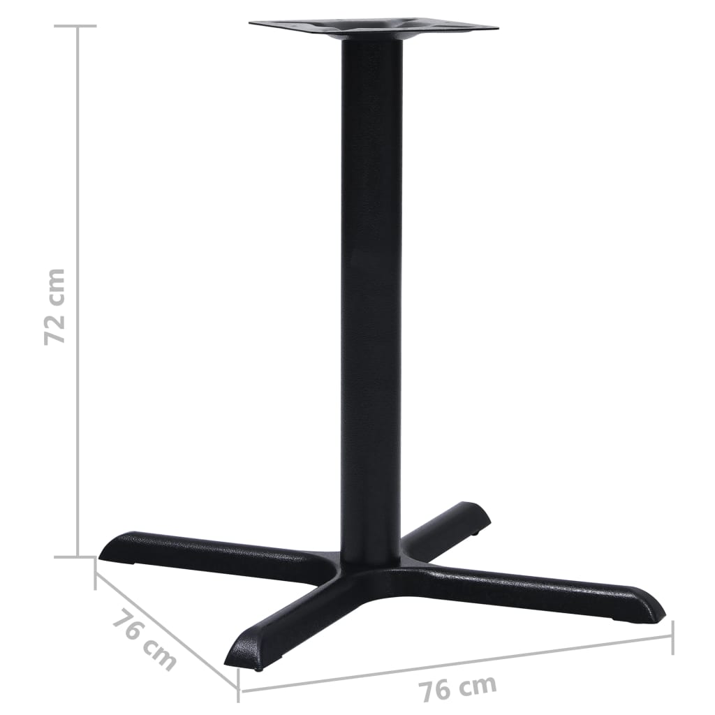 Bistrotisch-Gestell Schwarz 56x56x72 cm Gusseisen