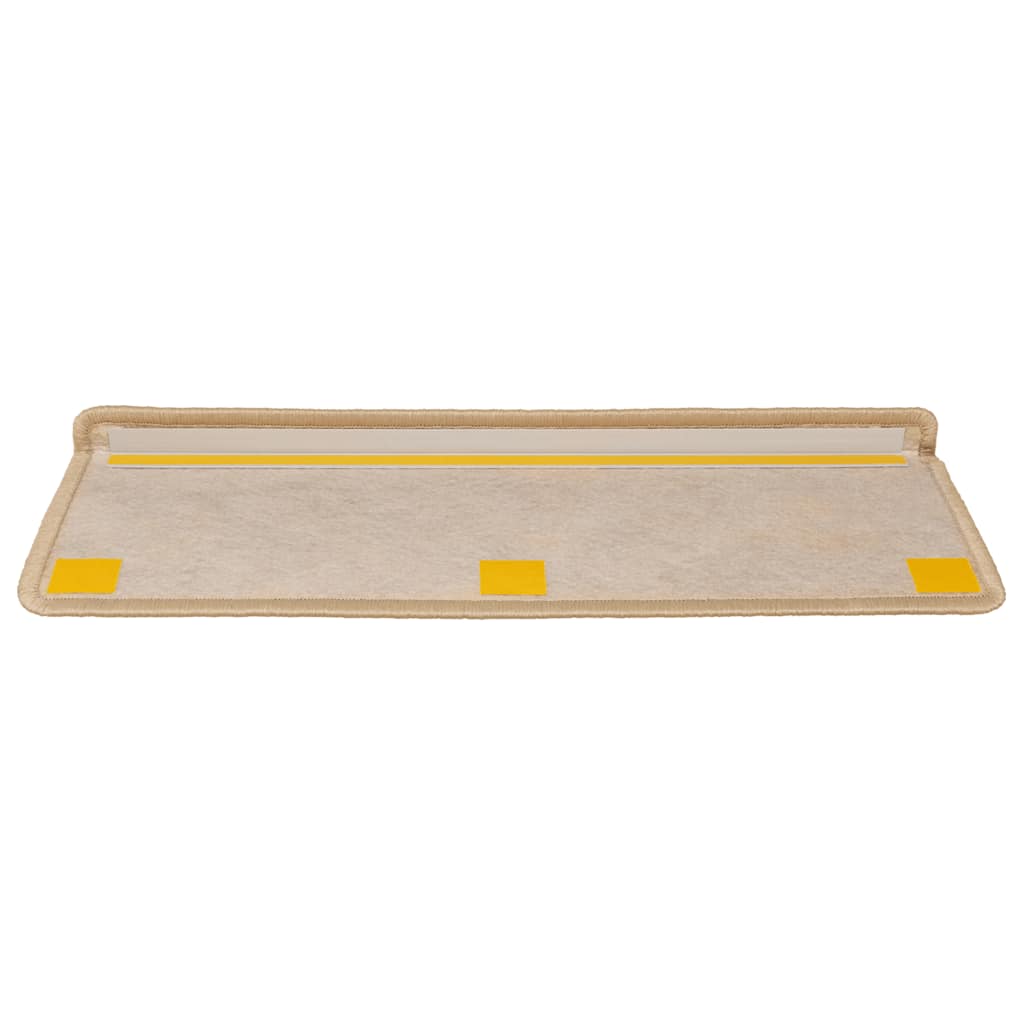 Treppenmatten Selbstklebend Sisal-Look 15 Stk. 65x21x4 Platina