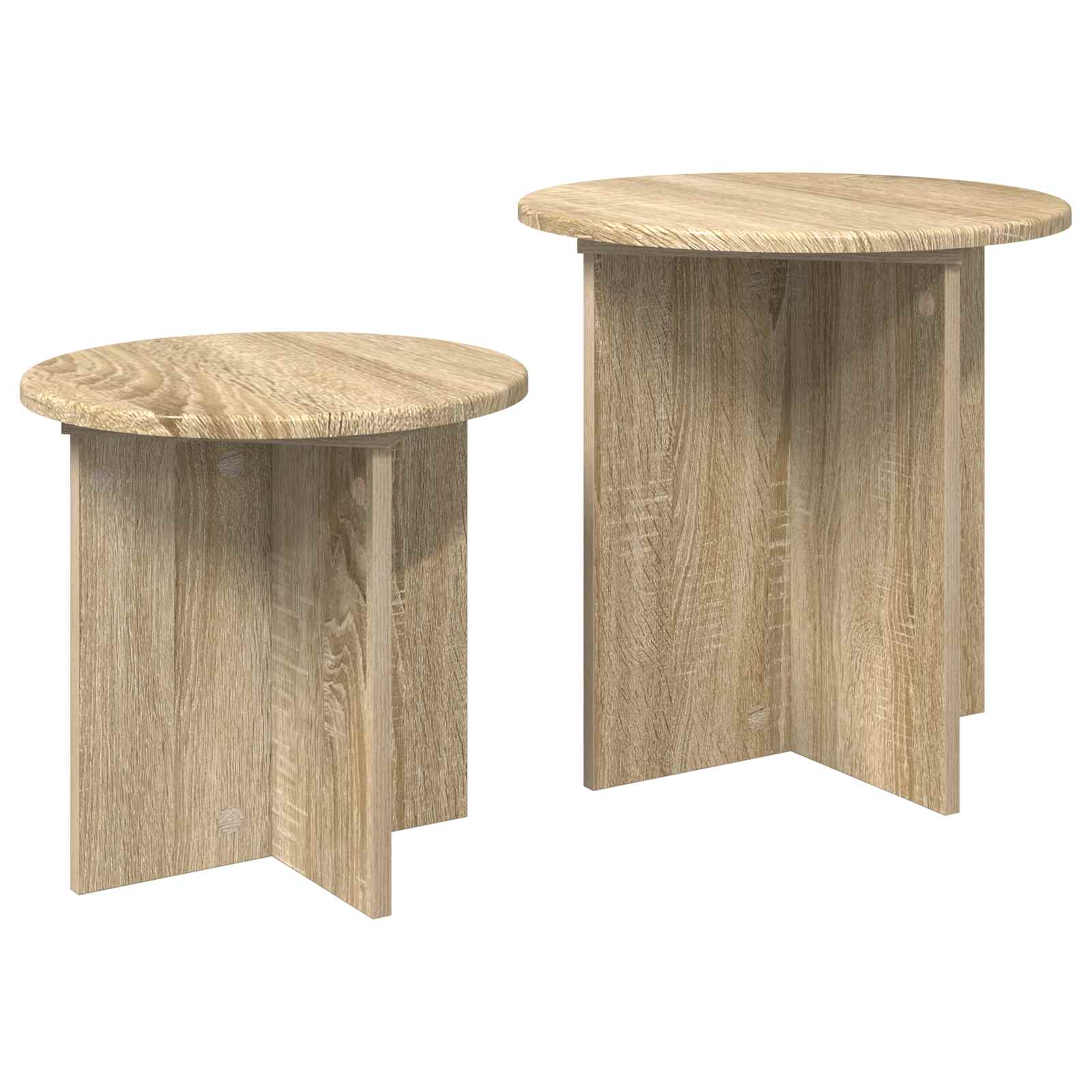 Beistelltisch-Set mit Speicher 2 pcs Holzwerkstoff