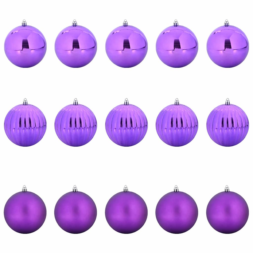 Weihnachtsbaumkugel Set XL 9 pcs Rot Kunststoff