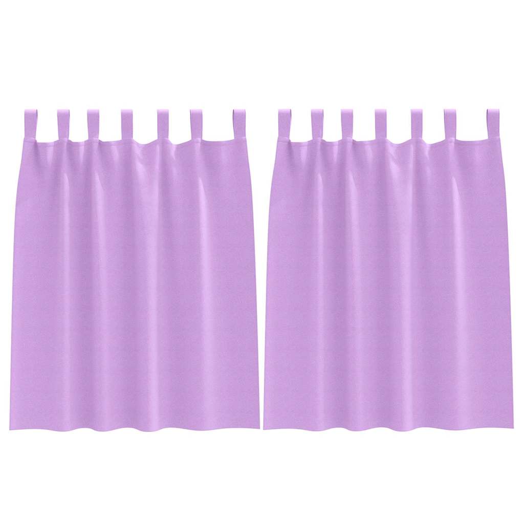 Verdunkelungs-Vorhänge mit Ringen 2 pcs Beige 140 x 140 cm
