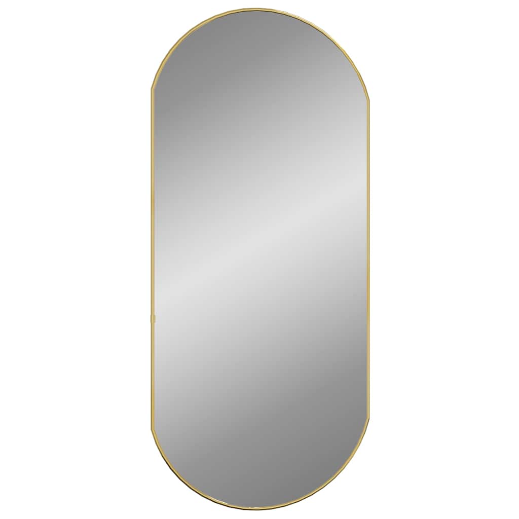 Wandspiegel Silbern 50x20 cm Oval