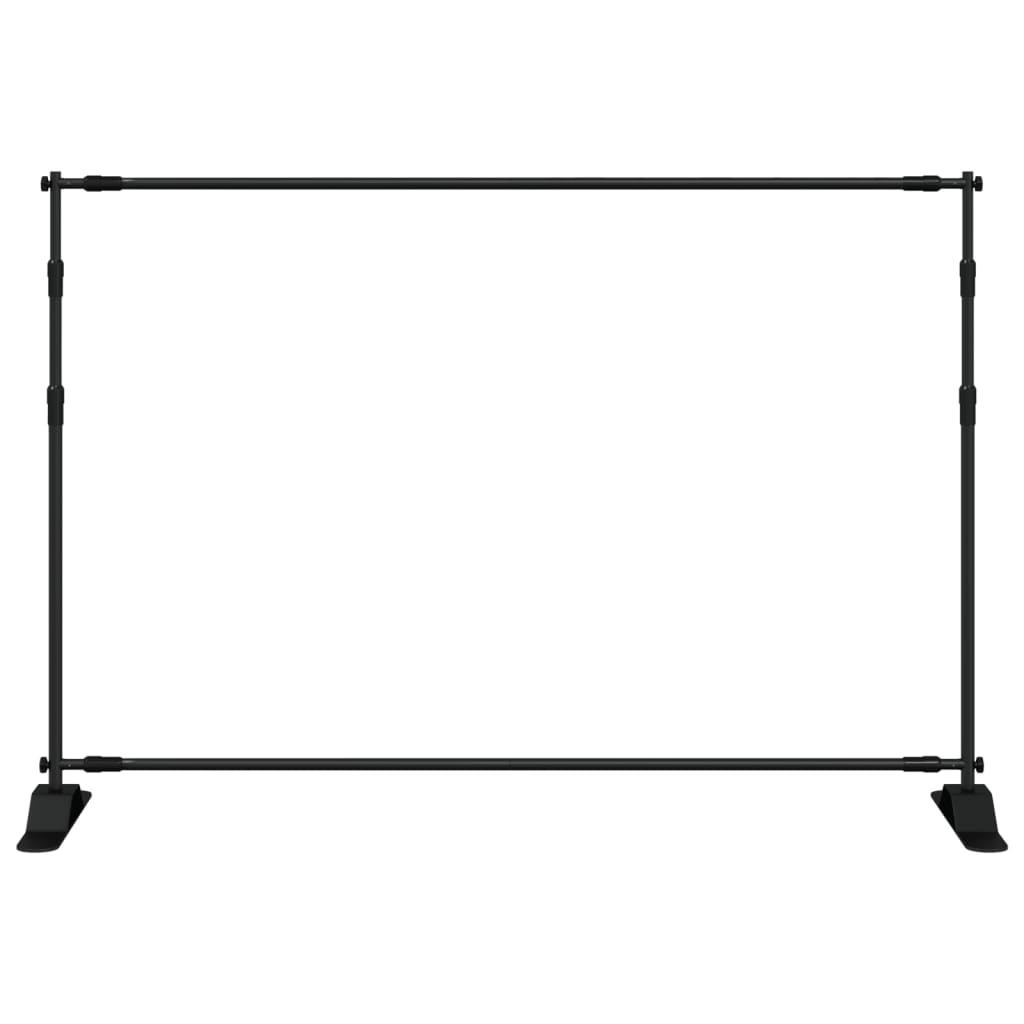 Hintergrundstativ Schwarz 254x243 cm Stahl