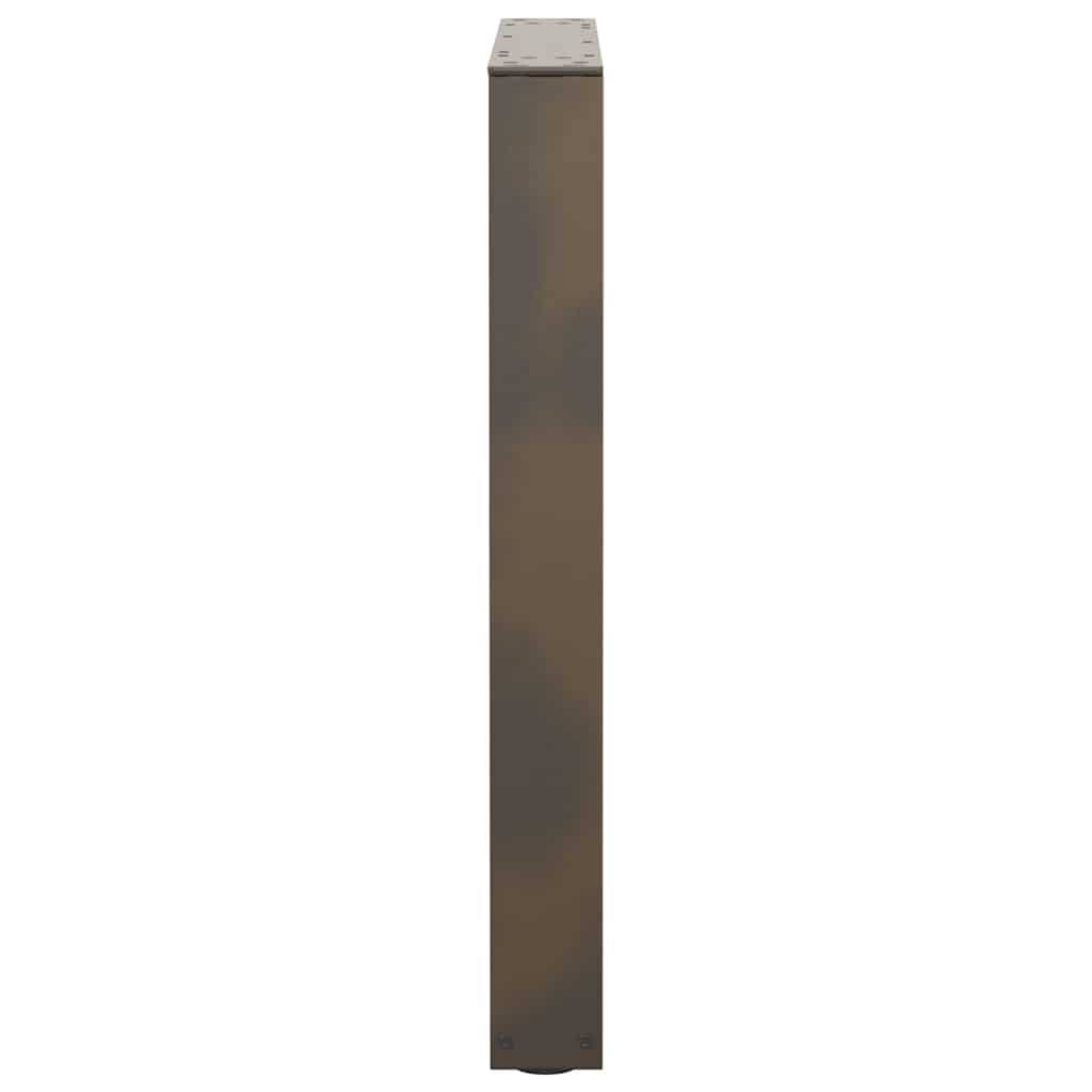 Couchtischbeine V-Form 2 Stück Schwarz 30x(30-31,3) cm Stahl