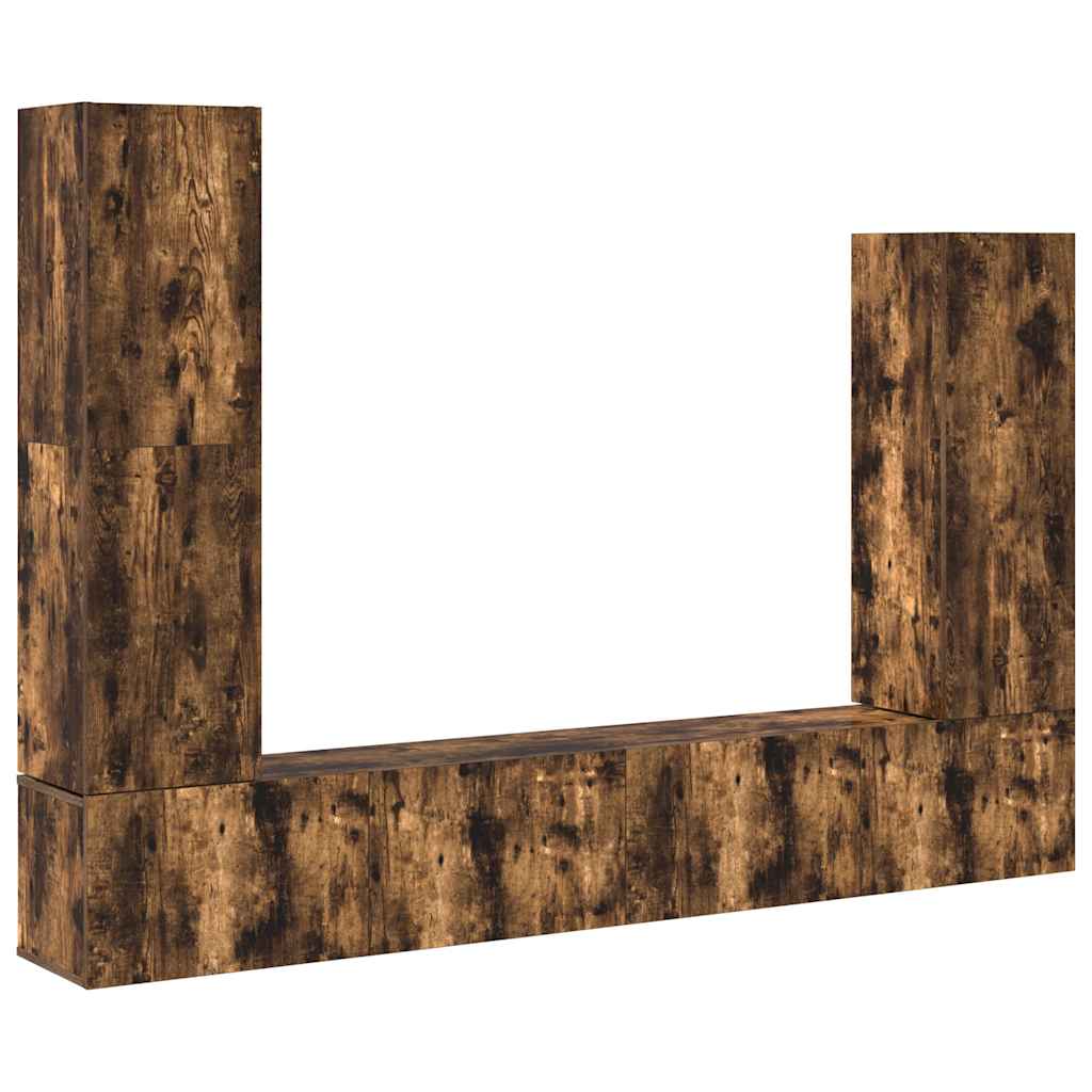 4-tlg. TV-Schrank-Set Weiß Holzwerkstoff