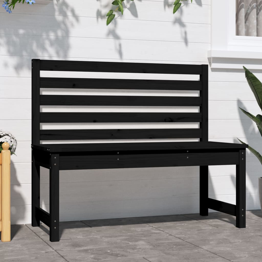 Gartenbank 109 cm Massivholz Kiefer