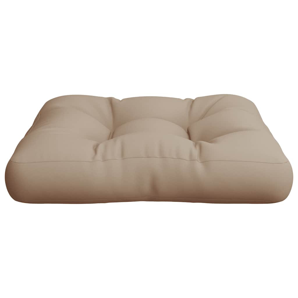 Palettenkissen Taupe 60x61,5x10 cm Stoff