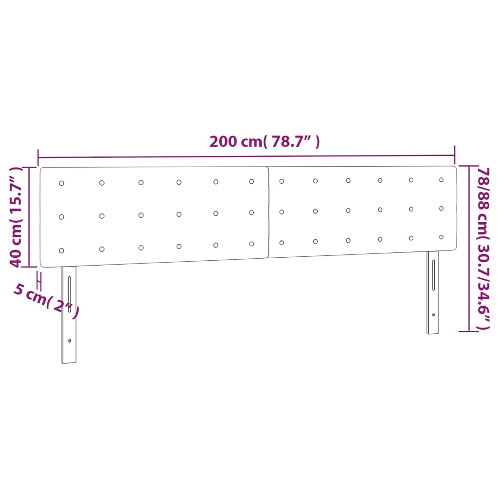 Kopfteil Hellgrau 80x5x118/128 cm Stoff