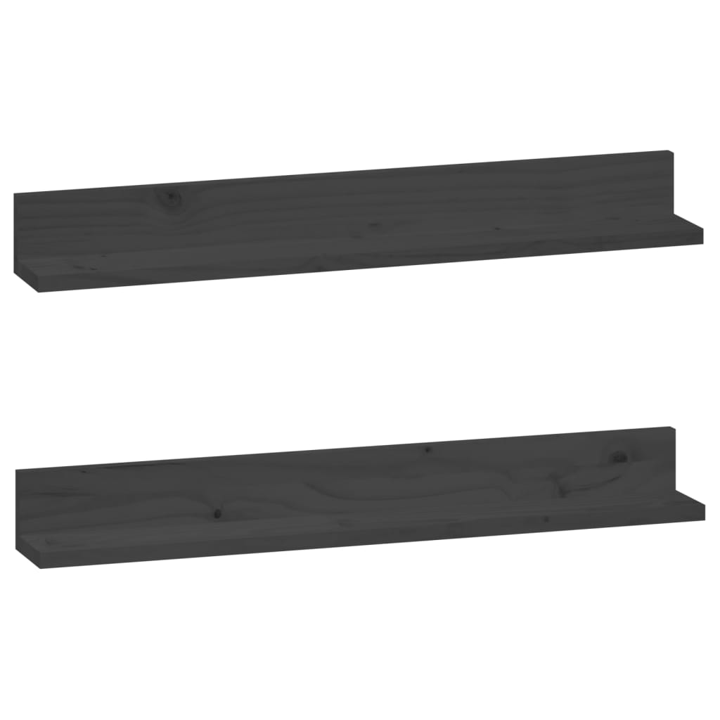 Wandregale 2 Stk. 50x11x9 cm Massivholz Kiefer