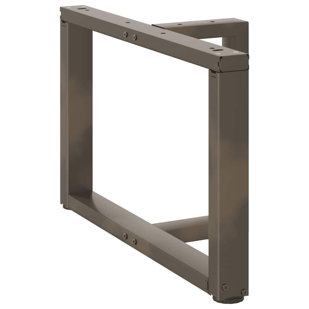 Couchtischbeine T-Form 2 Stk. Schwarz 30x25x(30-31) cm Stahl