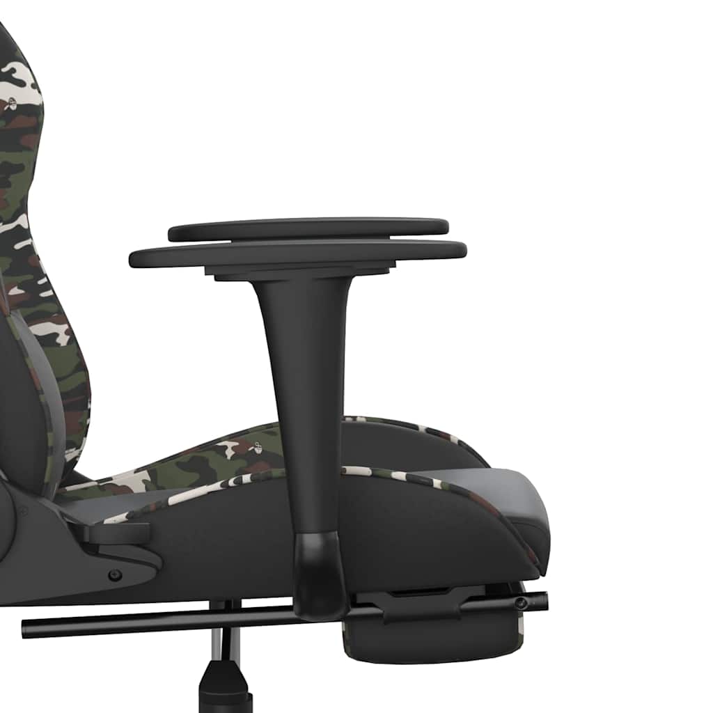 Gaming-Stuhl mit Massagefunktion Schwarz und Rot Kunstleder
