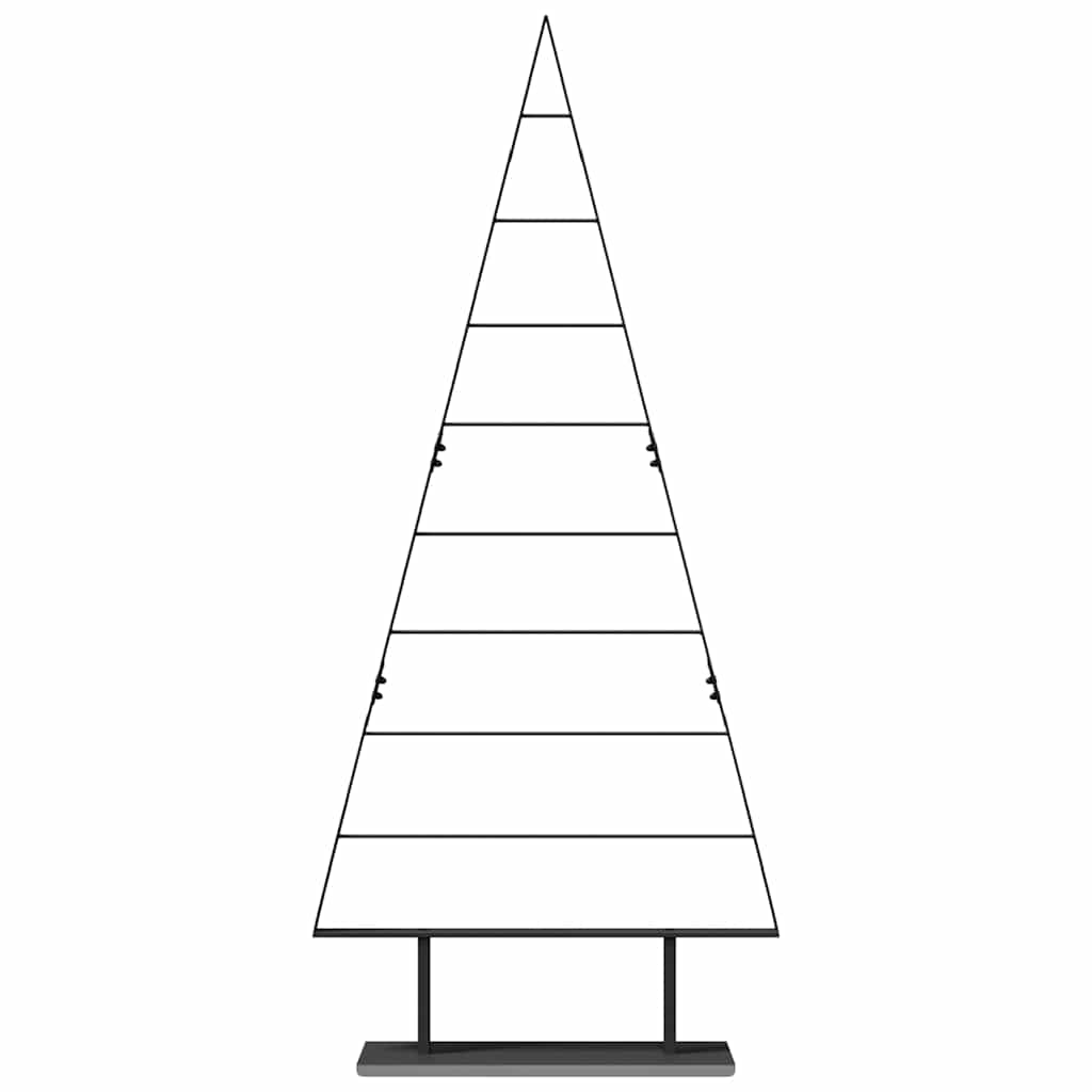 Metall Weihnachtsbaum mit Ständer Schwarz 60 cm Stahl