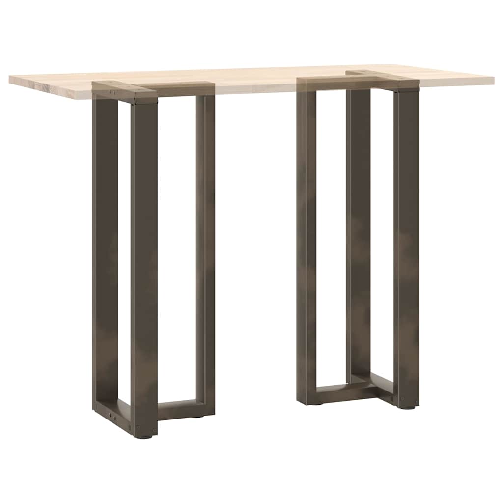Couchtischbeine T-Form 2 Stk. Schwarz 30x25x(30-31) cm Stahl