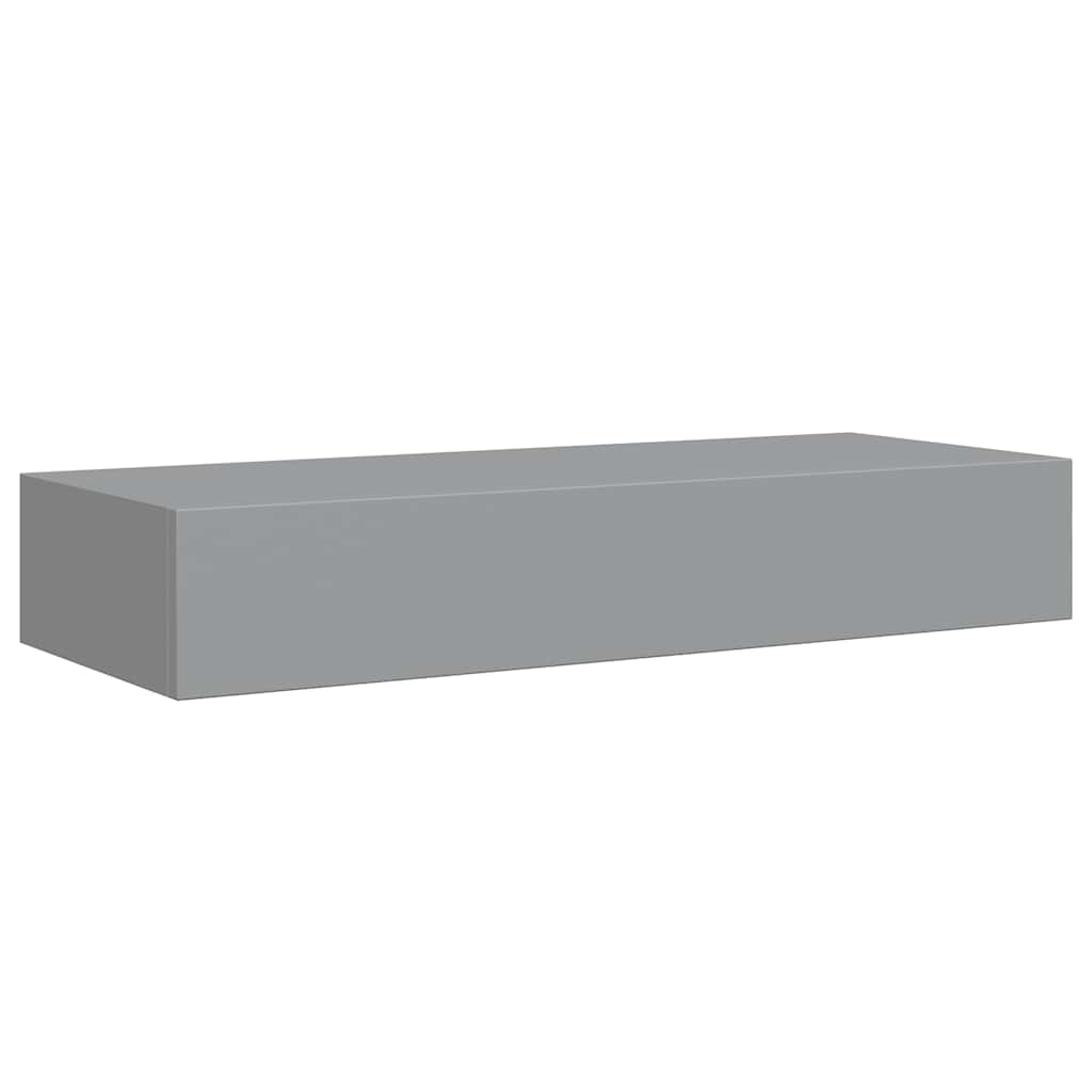 Wandregal mit Schublade Weiß 40x23,5x10 cm MDF