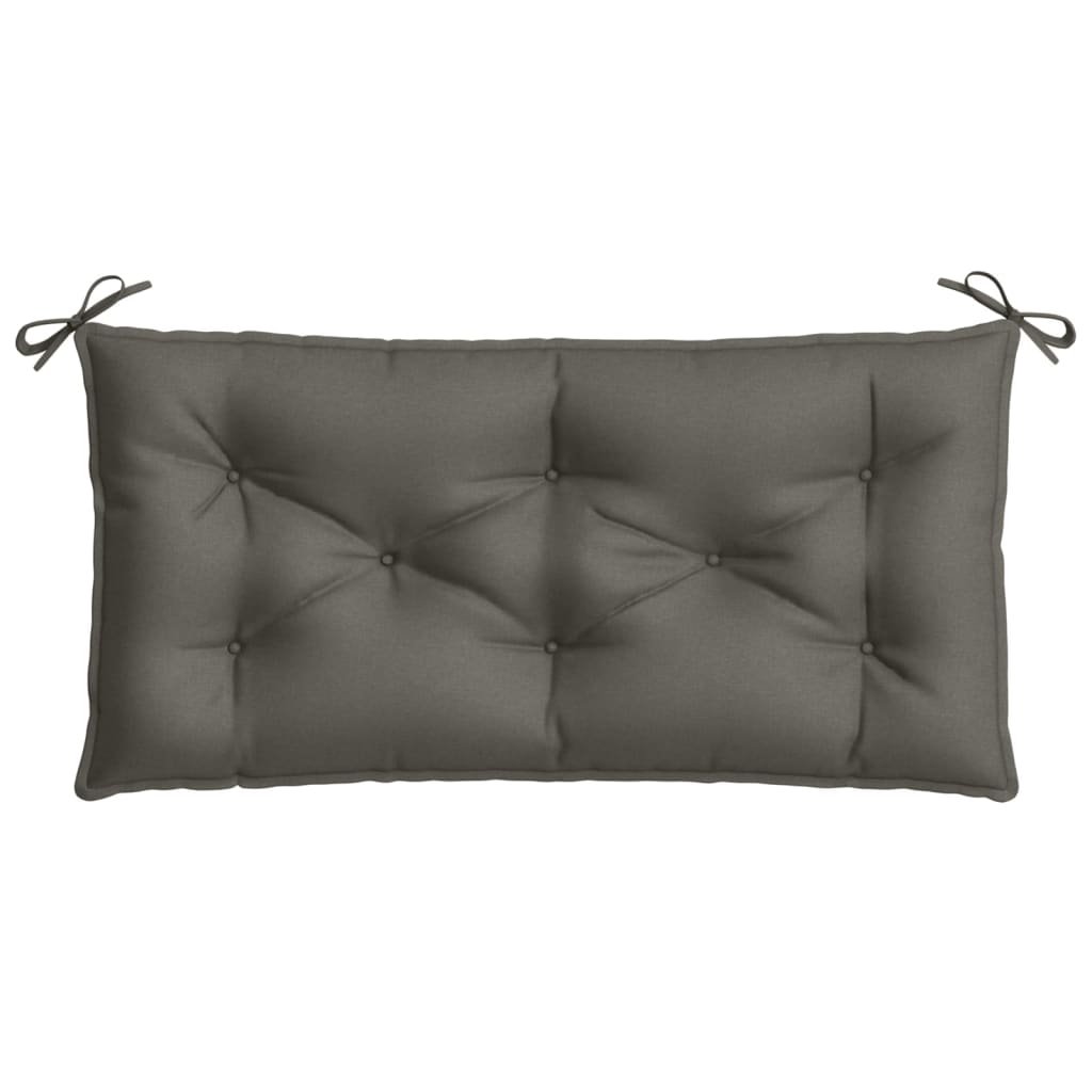 Gartenbank-Auflage Melange Anthrazit 100x50x7 cm Stoff