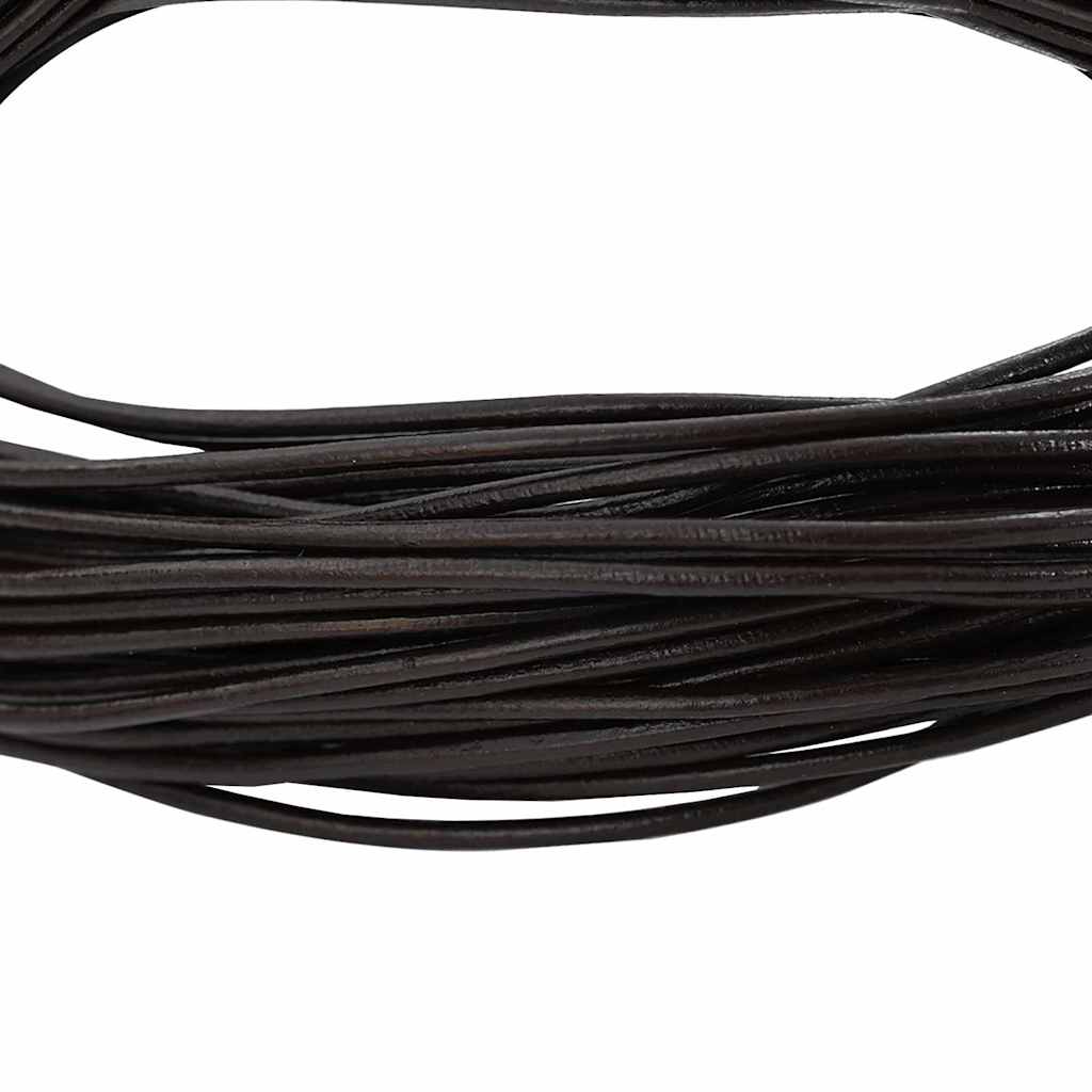 Leder Schnur Schwarz Ø1 mm x 5 m Leder