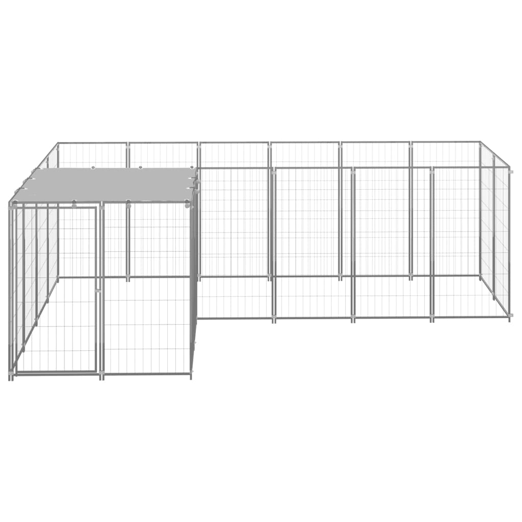 Hundezwinger Schwarz 4,84 m² Stahl