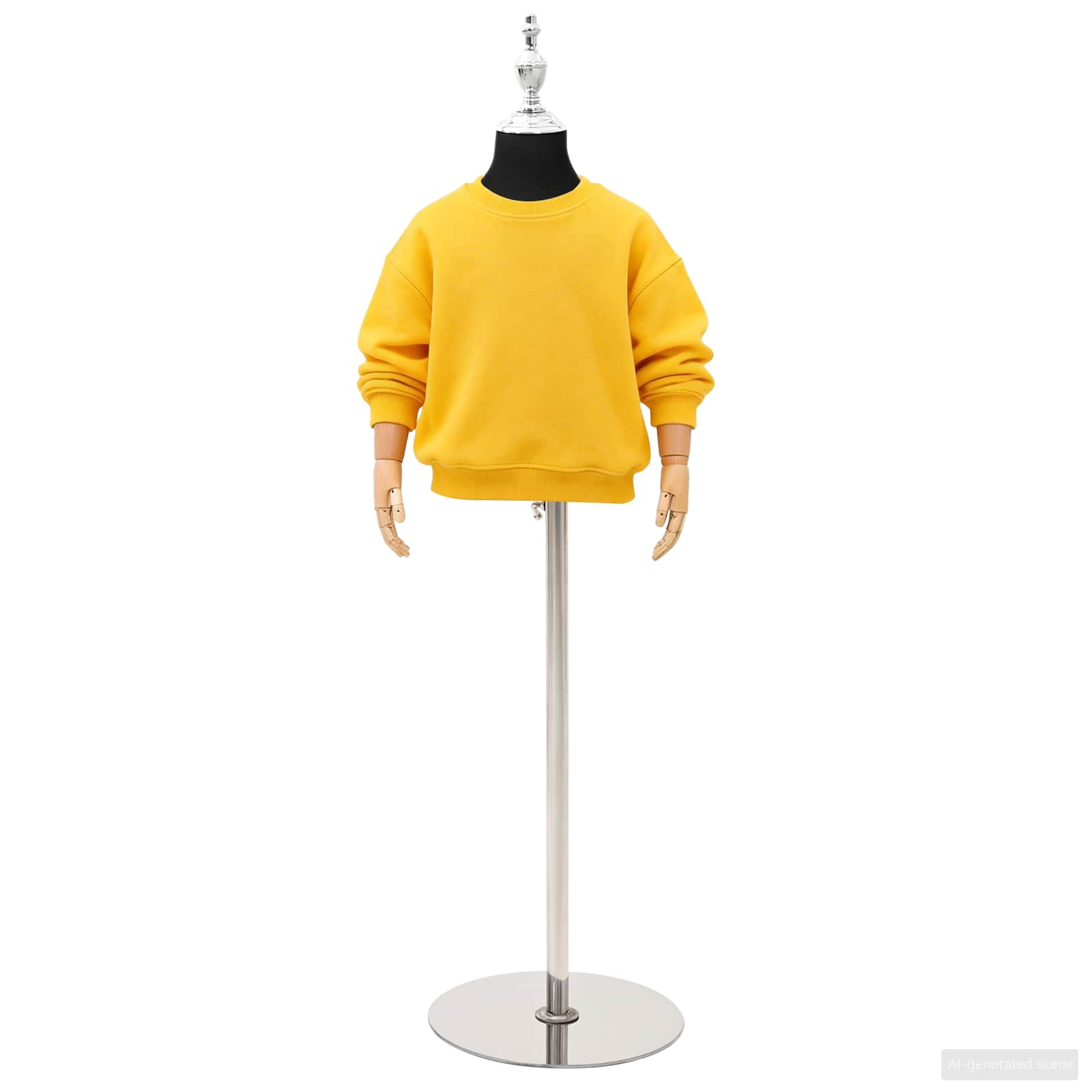 Verstellbares 120-150 cm Mannequin mit Basis Unisex PP Weiß