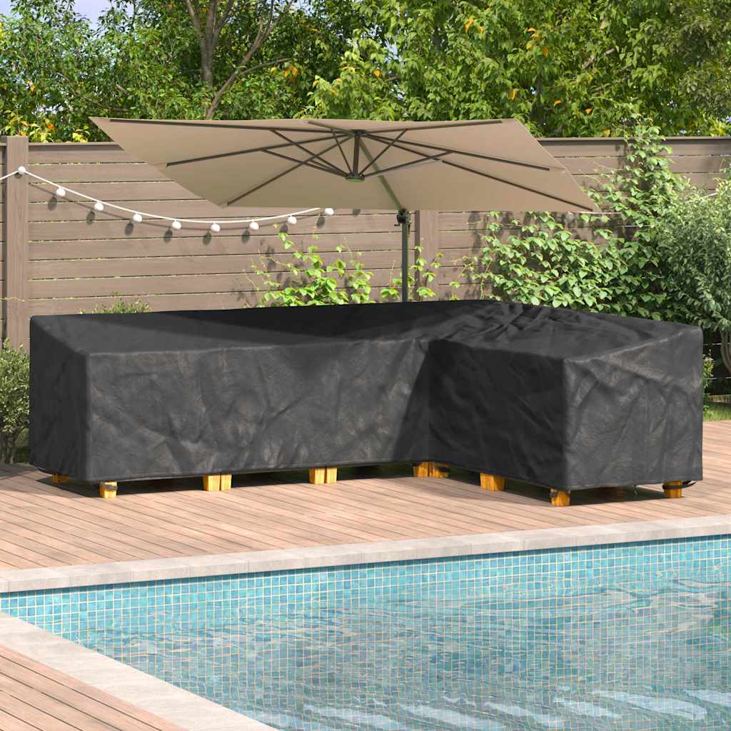 Möbelbezug Schwarz 235 x 235 x 85 cm 210D Oxford Stoff