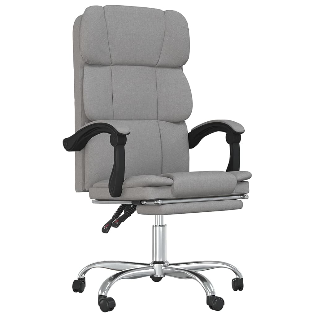 Bürostuhl mit Liegefunktion Taupe Stoff