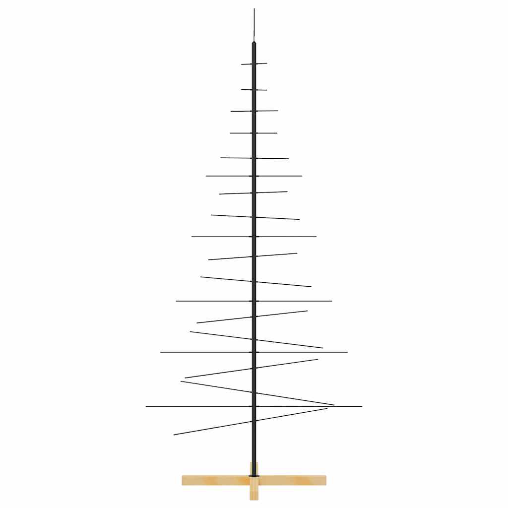 Metall Weihnachtsbaum Schwarz 59,5 cm Pulverbeschichteter Stahl