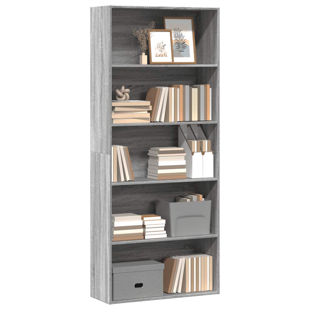 Bücherregal Weiß 80x30x189 cm Holzwerkstoff